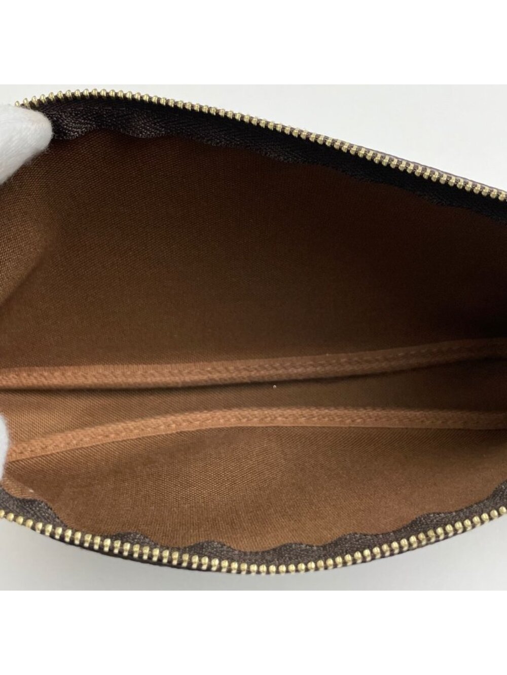 Louis Vuitton Pochette Makeup Cosmetics Pouch Monogram Brown - Picture 9 of 9